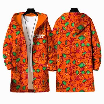 Chainsaw Man Pochita Long Hoodie Jacket - Aesthetic Clothes Shop Chainsaw Man Pochita Long Hoodie Jacket - Aesthetic Clothes Shop
