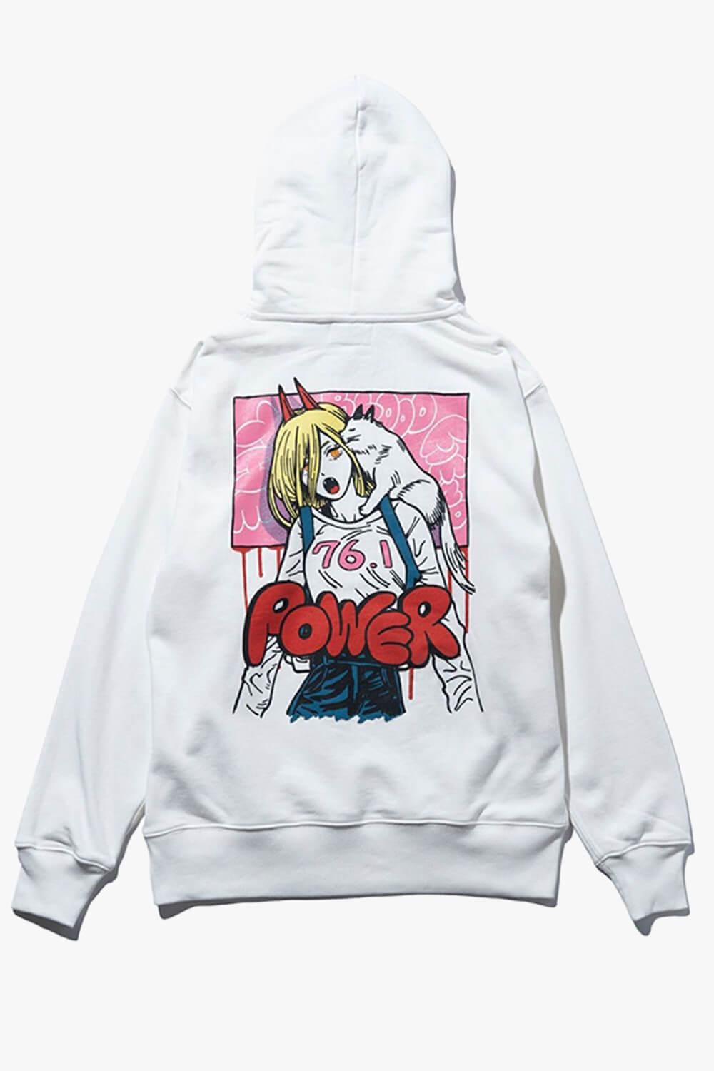 Chainsaw Man Power and Meowy Hoodie - Aesthetic Clothes Shop Chainsaw Man Power and Meowy Hoodie - Aesthetic Clothes Shop