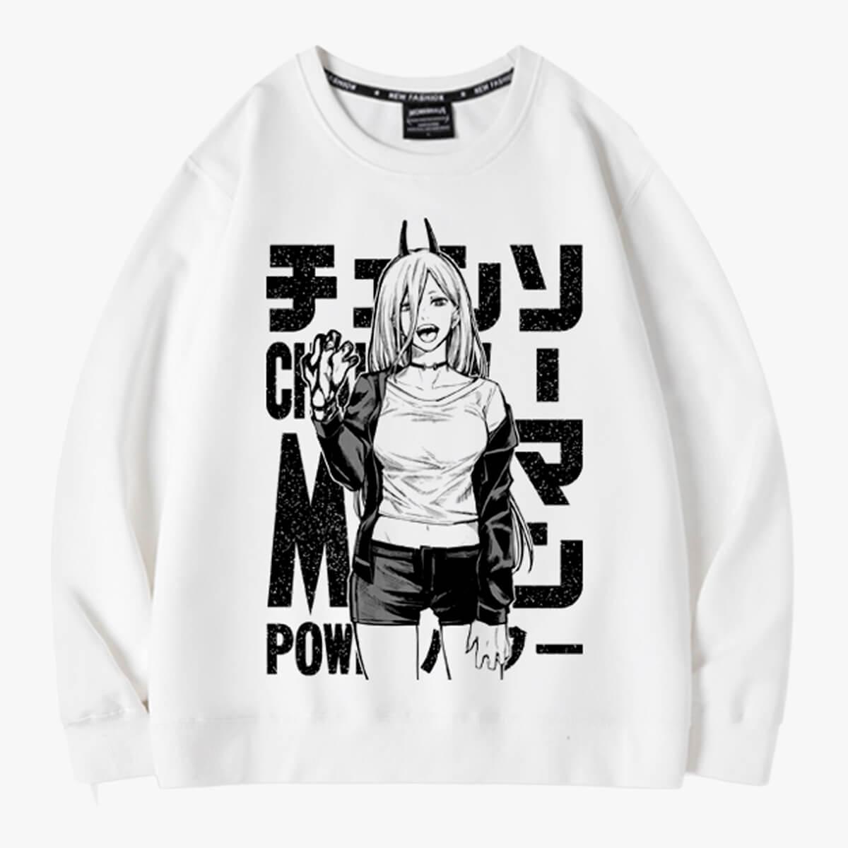 Chainsaw Man Power Bloody Hand Sweatshirt - Aesthetic Clothes Shop Chainsaw Man Power Bloody Hand Sweatshirt - Aesthetic Clothes Shop