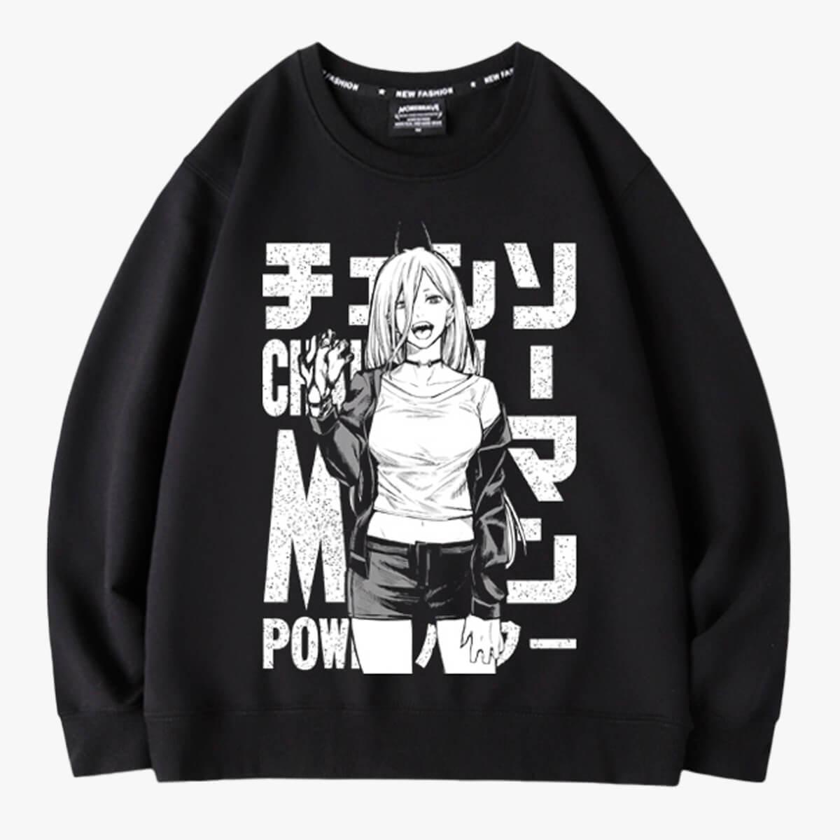 Chainsaw Man Power Bloody Hand Sweatshirt - Aesthetic Clothes Shop Chainsaw Man Power Bloody Hand Sweatshirt - Aesthetic Clothes Shop