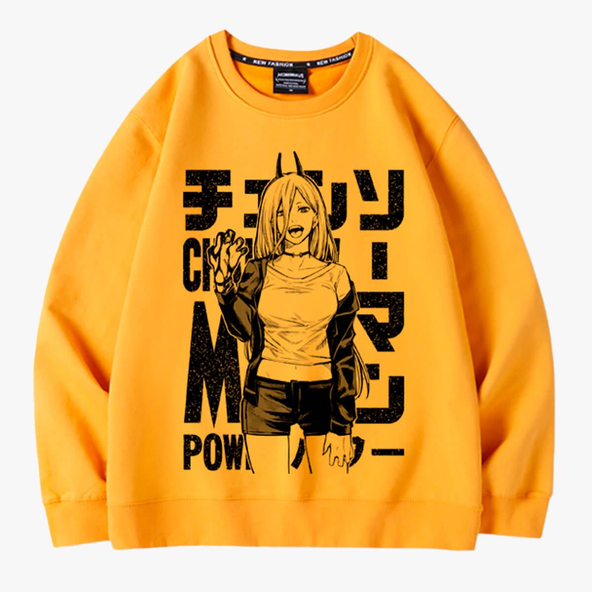 Chainsaw Man Power Bloody Hand Sweatshirt - Aesthetic Clothes Shop Chainsaw Man Power Bloody Hand Sweatshirt - Aesthetic Clothes Shop