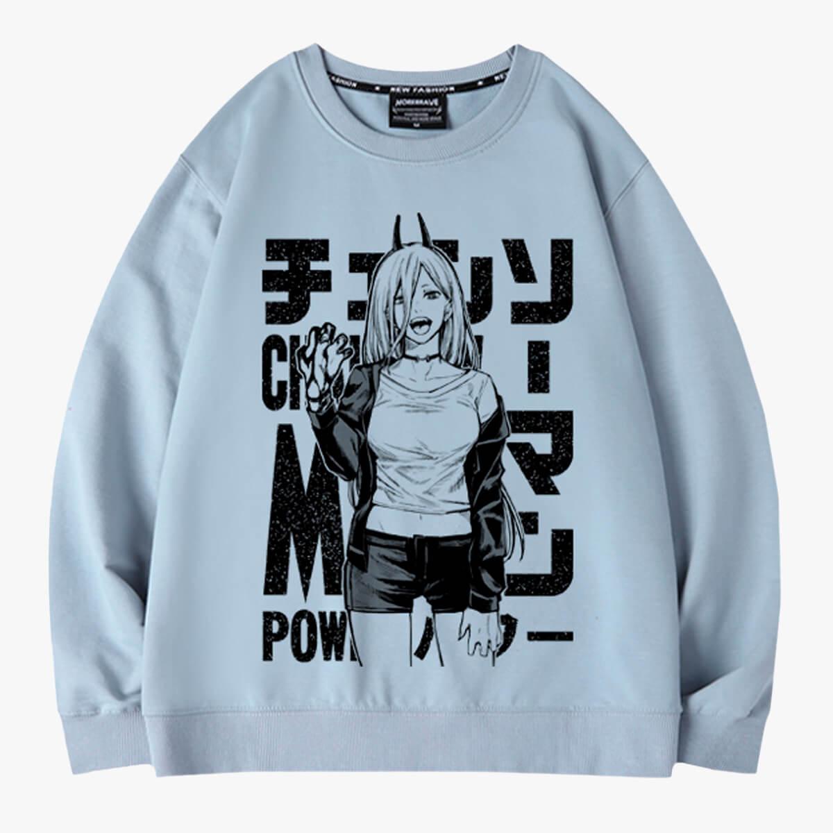 Chainsaw Man Power Bloody Hand Sweatshirt - Aesthetic Clothes Shop Chainsaw Man Power Bloody Hand Sweatshirt - Aesthetic Clothes Shop