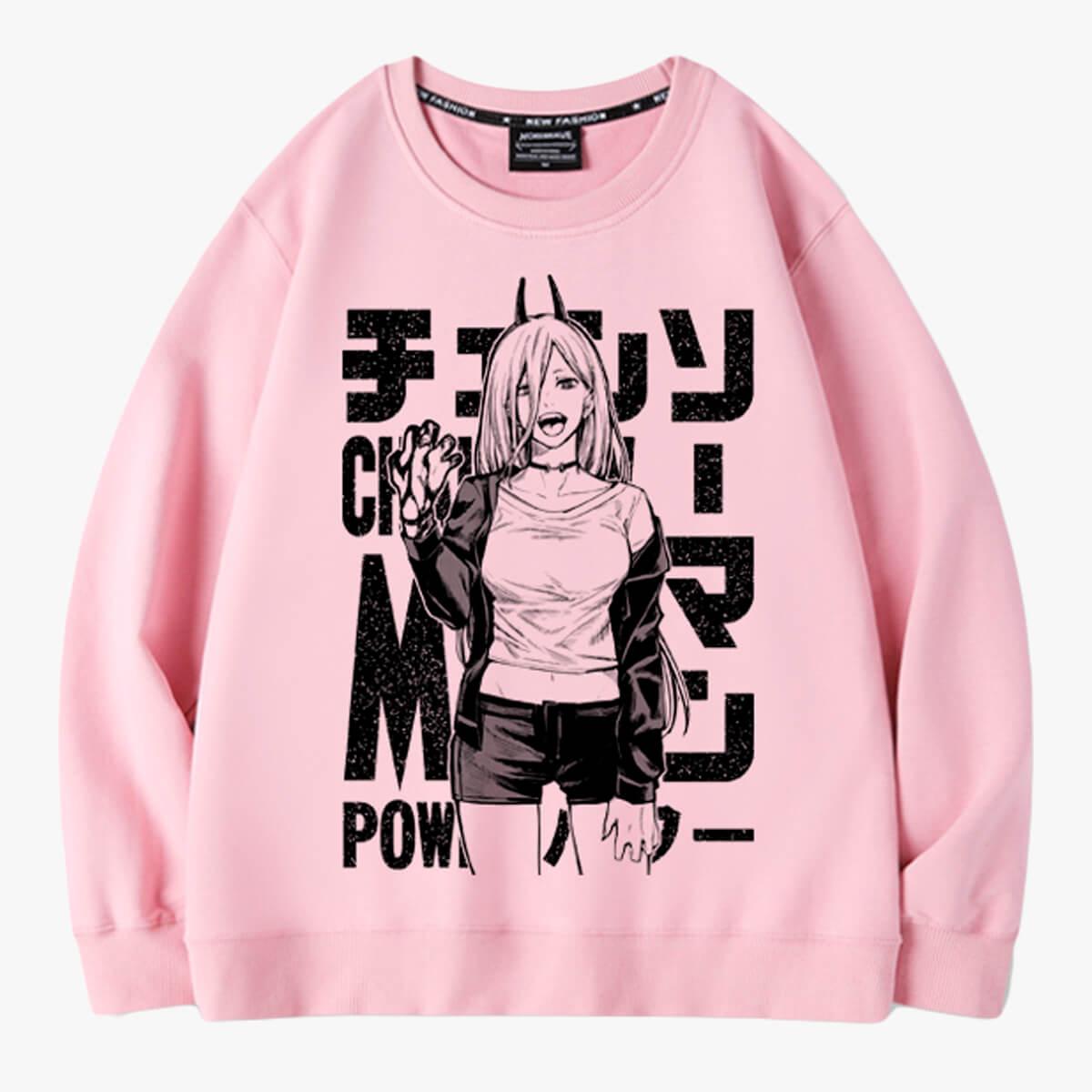 Chainsaw Man Power Bloody Hand Sweatshirt - Aesthetic Clothes Shop Chainsaw Man Power Bloody Hand Sweatshirt - Aesthetic Clothes Shop