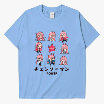 Chainsaw Man Power Chibi Aesthetic T-Shirt - Aesthetic Clothes Shop Chainsaw Man Power Chibi Aesthetic T-Shirt - Aesthetic Clothes Shop