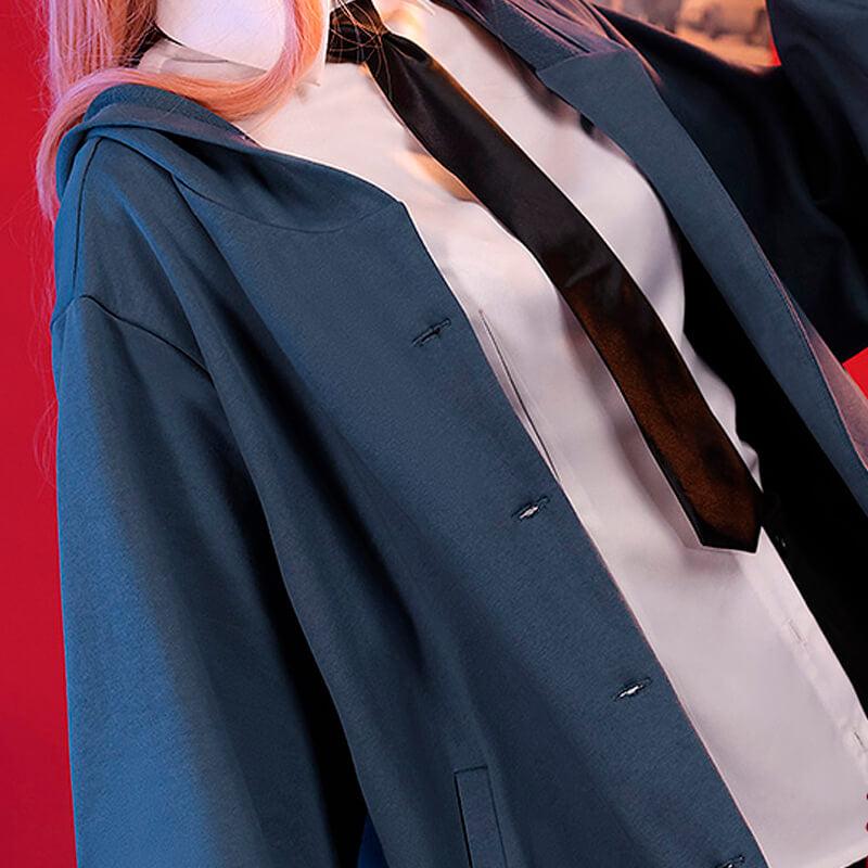 Chainsaw Man Power Cosplay Costume Blue Hoodie Set - Aesthetic Clothes Shop Chainsaw Man Power Cosplay Costume Blue Hoodie Set - Aesthetic Clothes Shop