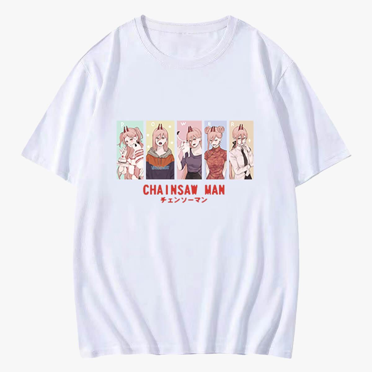 Chainsaw Man Power Cute Art T-Shirt - Aesthetic Clothes Shop Chainsaw Man Power Cute Art T-Shirt - Aesthetic Clothes Shop