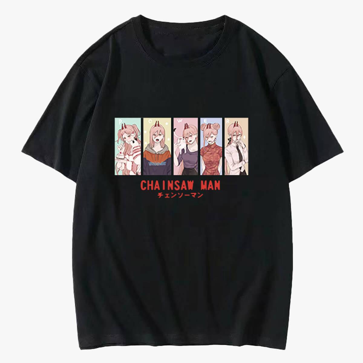 Chainsaw Man Power Cute Art T-Shirt - Aesthetic Clothes Shop Chainsaw Man Power Cute Art T-Shirt - Aesthetic Clothes Shop
