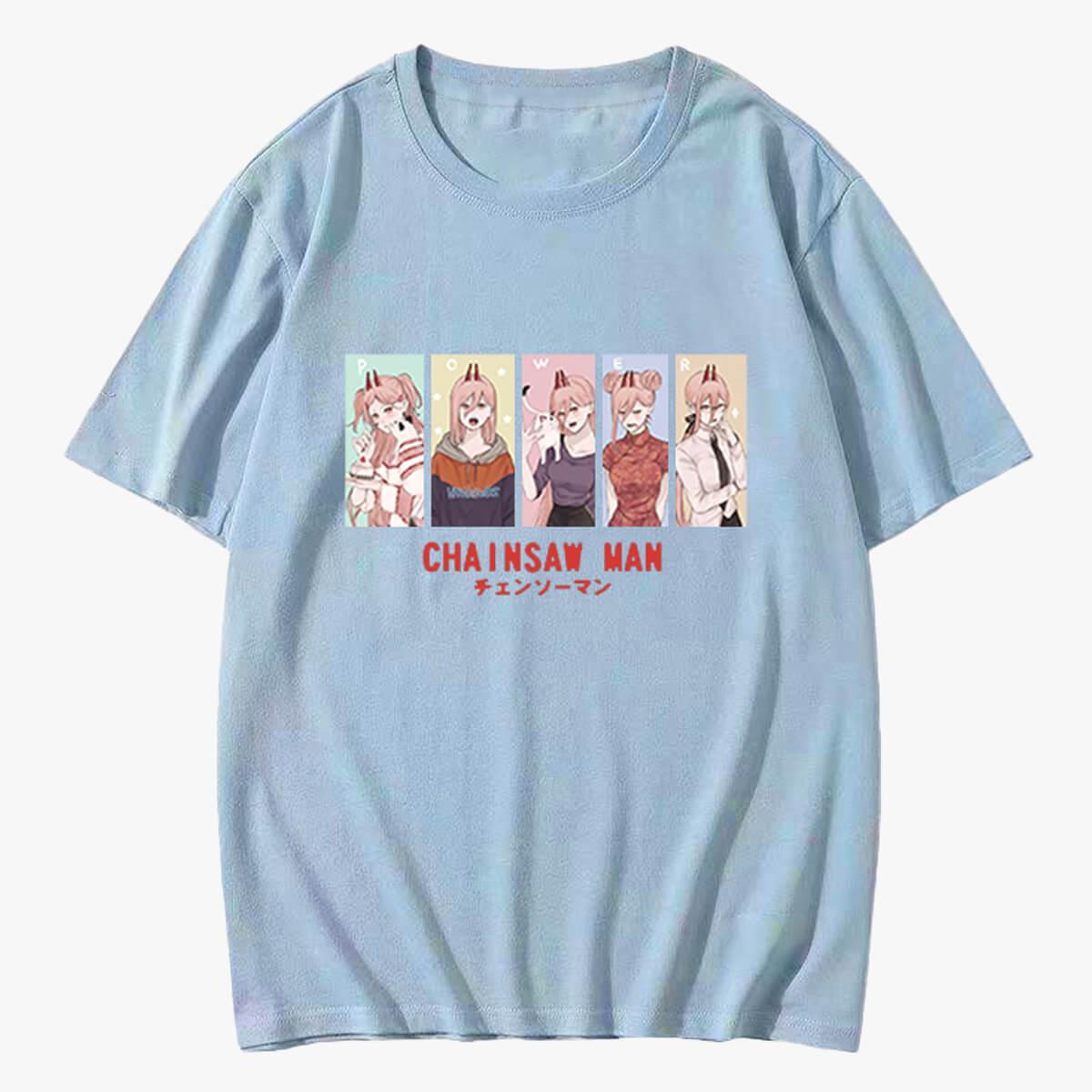 Chainsaw Man Power Cute Art T-Shirt - Aesthetic Clothes Shop Chainsaw Man Power Cute Art T-Shirt - Aesthetic Clothes Shop