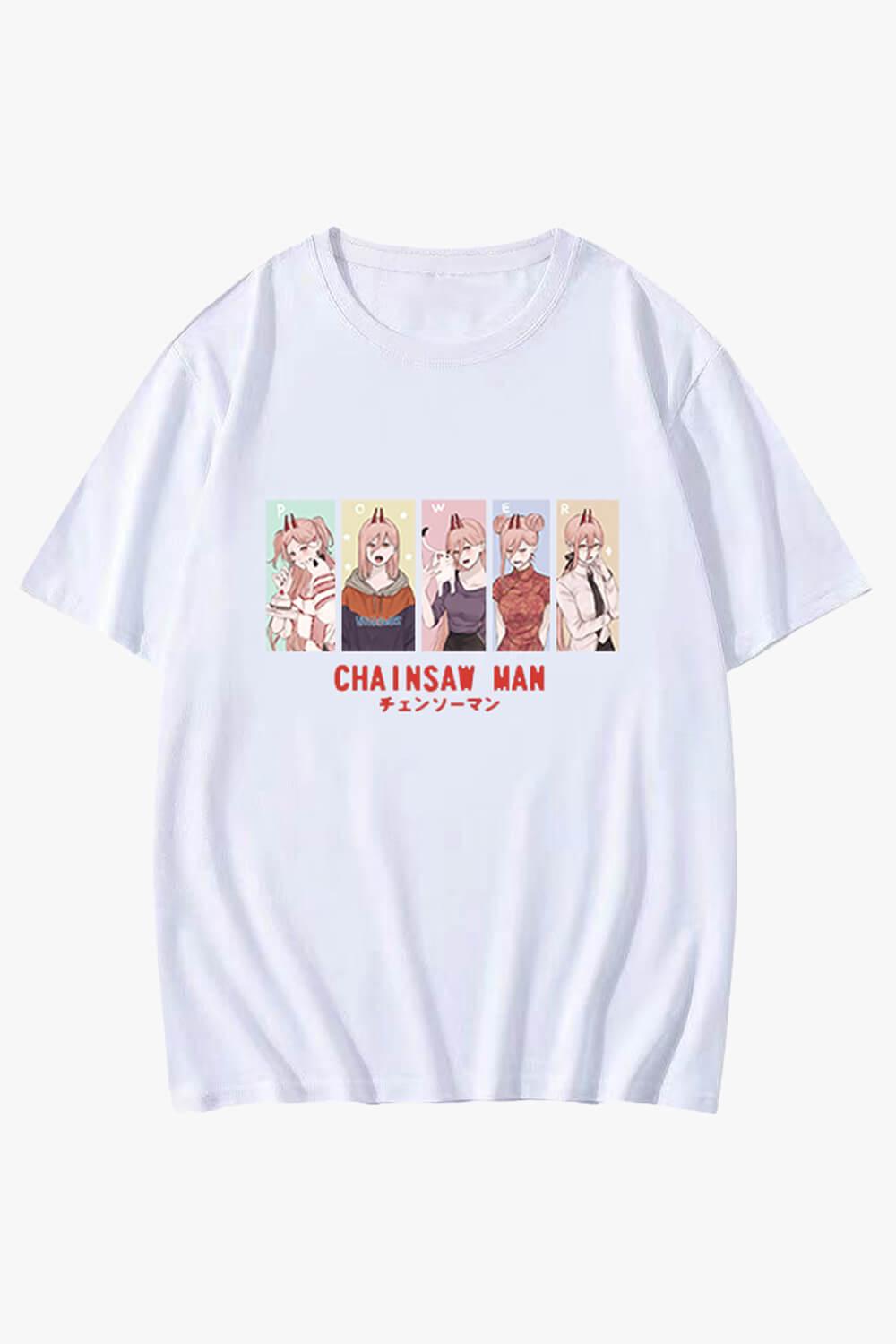 Chainsaw Man Power Cute Art T-Shirt - Aesthetic Clothes Shop Chainsaw Man Power Cute Art T-Shirt - Aesthetic Clothes Shop