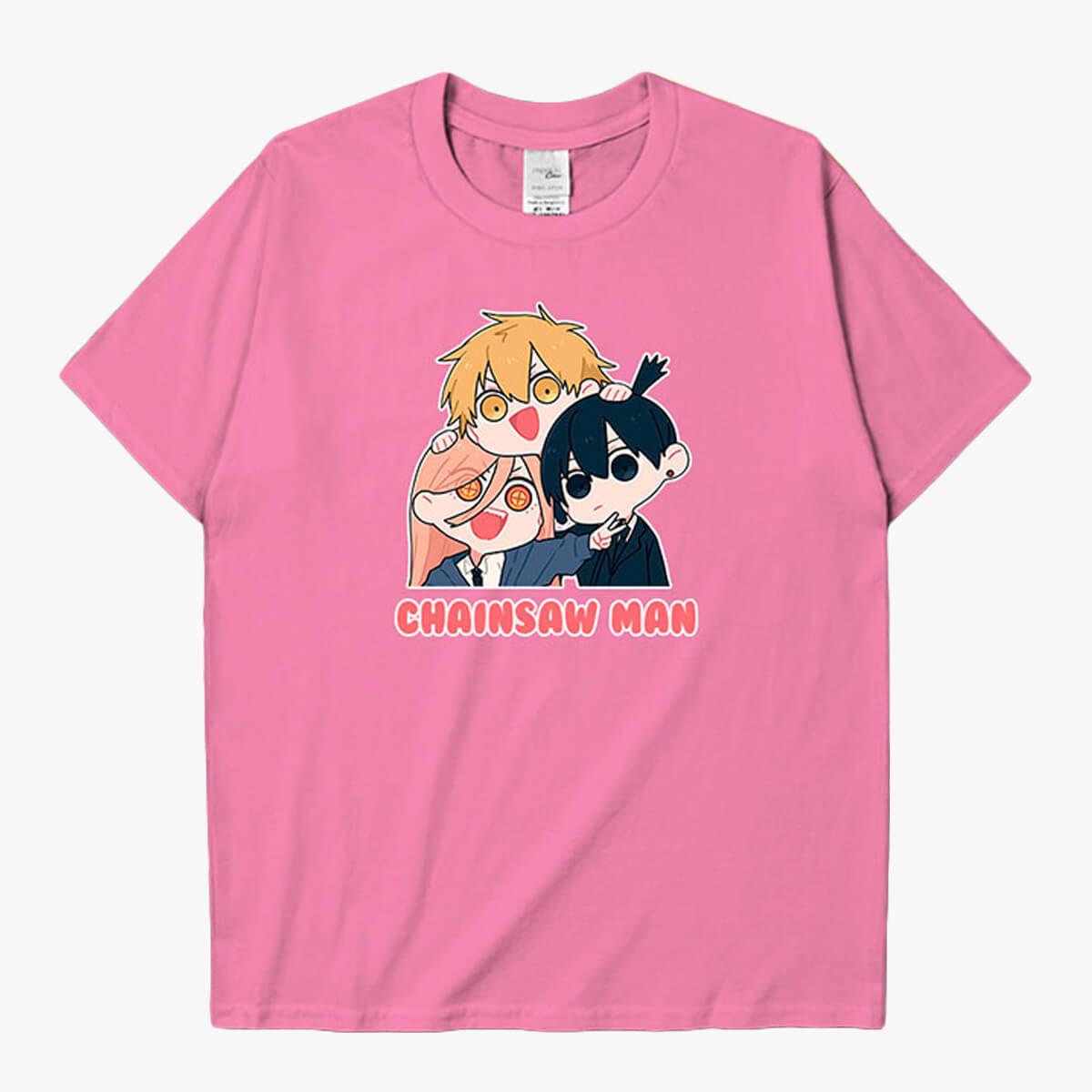 Chainsaw Man Power Denji Aki Kawaii T-Shirt - Aesthetic Clothes Shop Chainsaw Man Power Denji Aki Kawaii T-Shirt - Aesthetic Clothes Shop