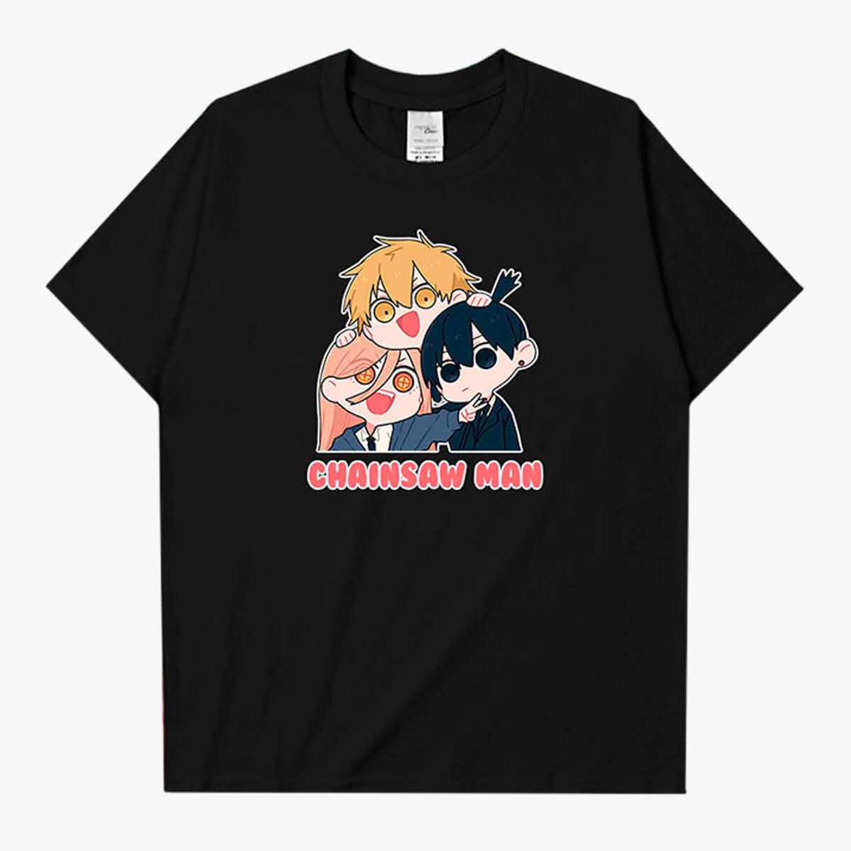 Chainsaw Man Power Denji Aki Kawaii T-Shirt - Aesthetic Clothes Shop Chainsaw Man Power Denji Aki Kawaii T-Shirt - Aesthetic Clothes Shop