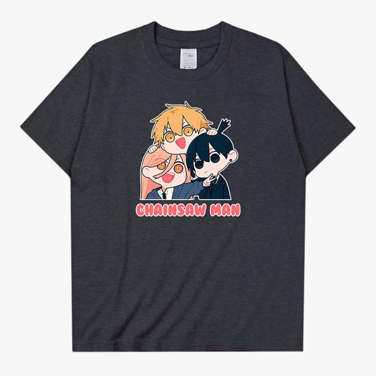 Chainsaw Man Power Denji Aki Kawaii T-Shirt - Aesthetic Clothes Shop Chainsaw Man Power Denji Aki Kawaii T-Shirt - Aesthetic Clothes Shop