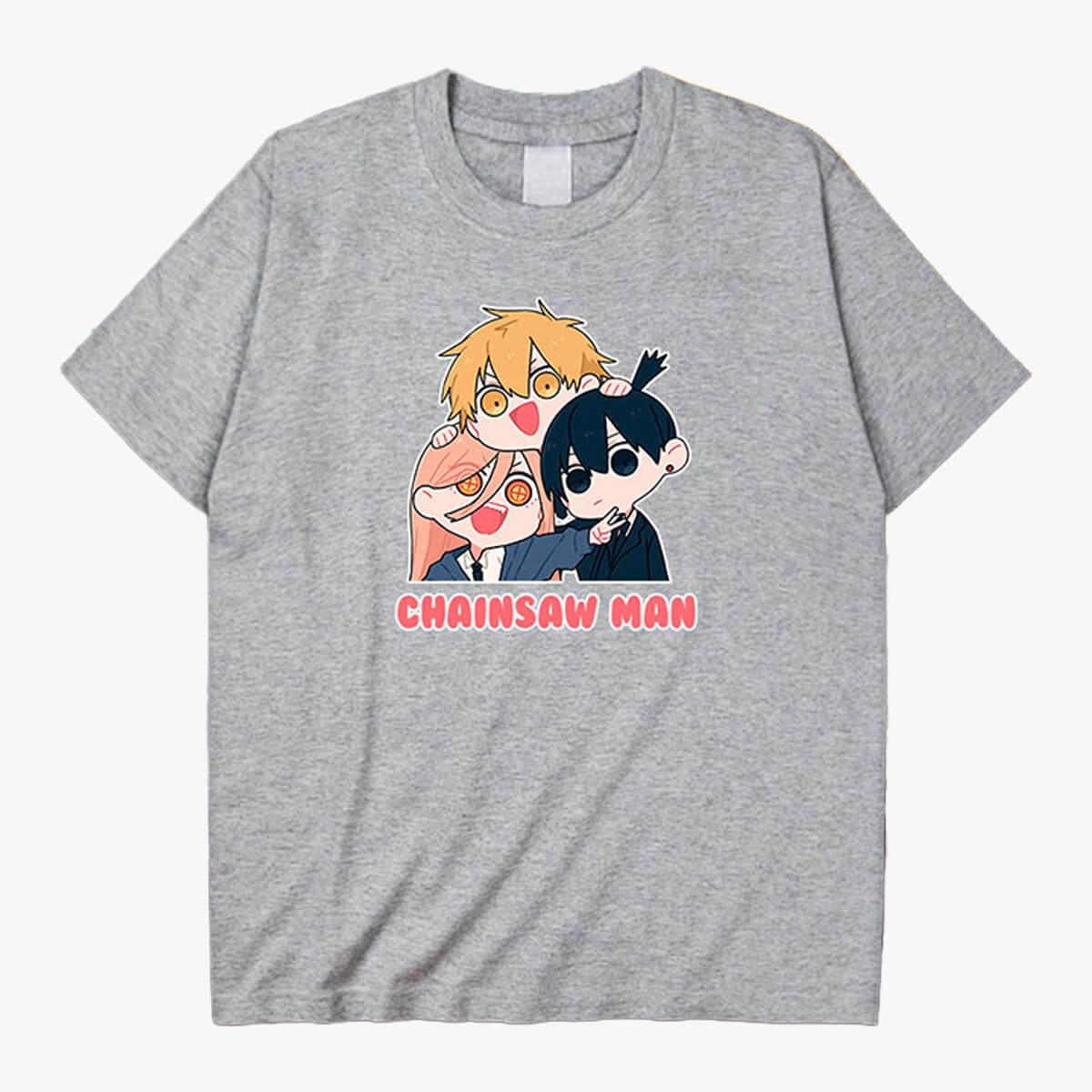 Chainsaw Man Power Denji Aki Kawaii T-Shirt - Aesthetic Clothes Shop Chainsaw Man Power Denji Aki Kawaii T-Shirt - Aesthetic Clothes Shop