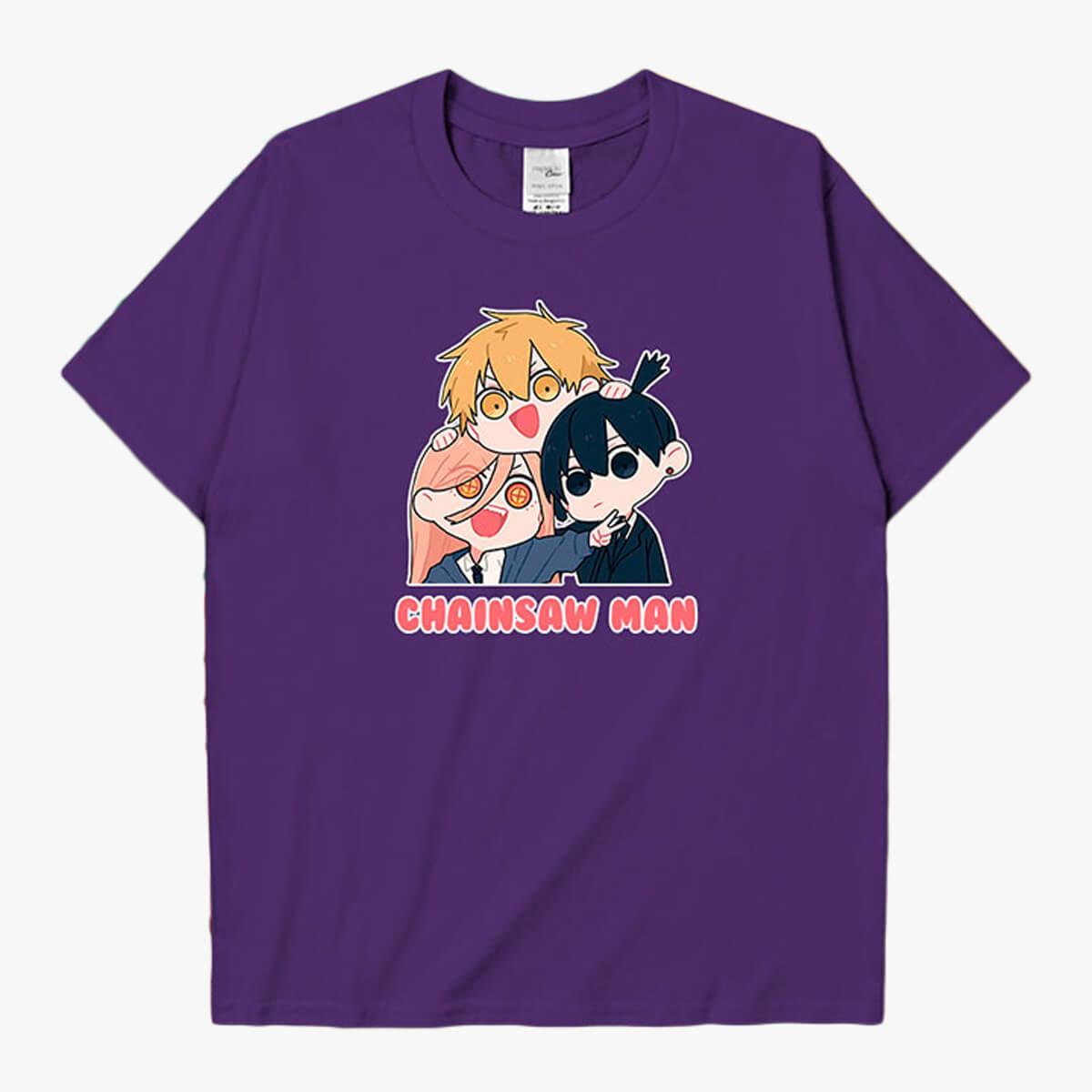 Chainsaw Man Power Denji Aki Kawaii T-Shirt - Aesthetic Clothes Shop Chainsaw Man Power Denji Aki Kawaii T-Shirt - Aesthetic Clothes Shop