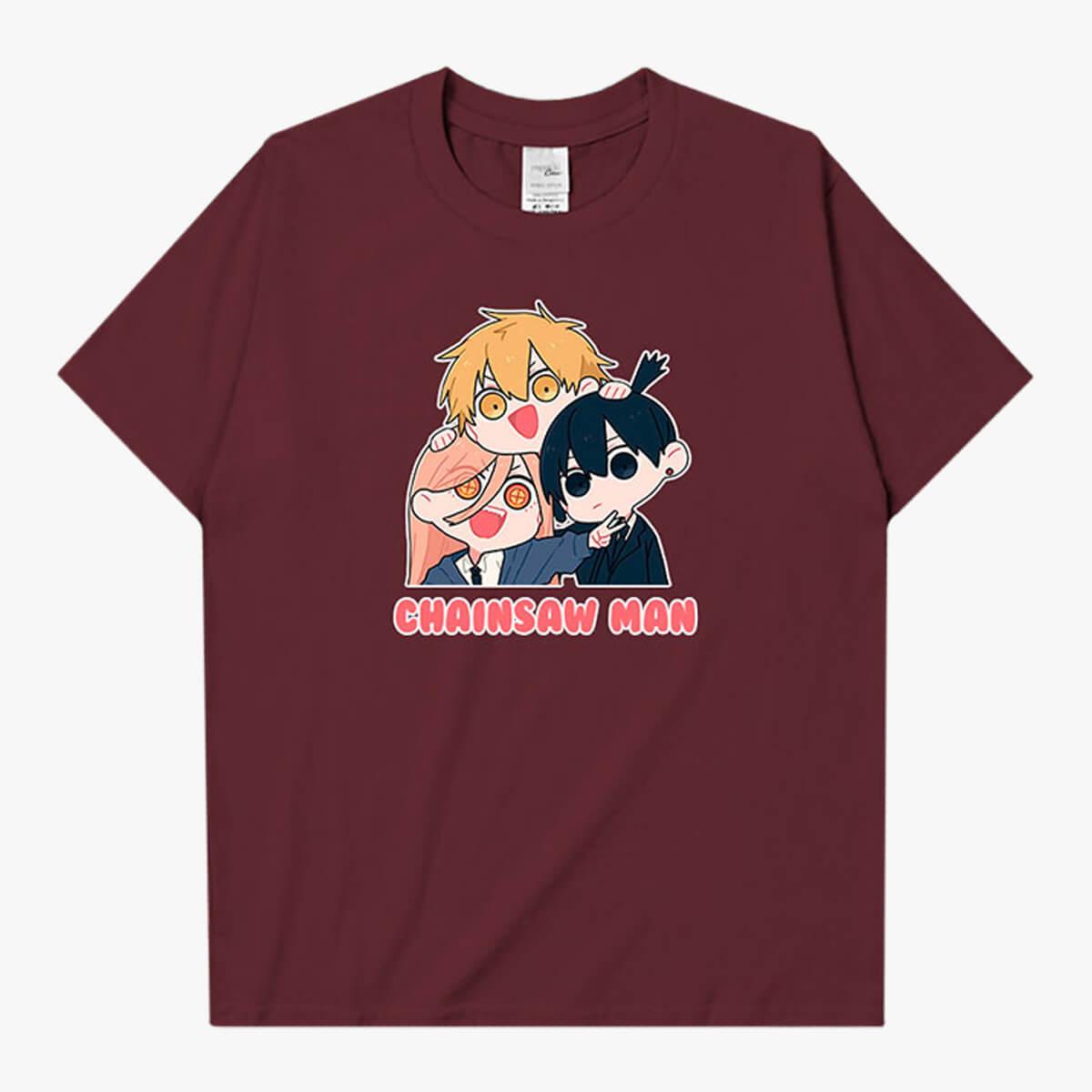 Chainsaw Man Power Denji Aki Kawaii T-Shirt - Aesthetic Clothes Shop Chainsaw Man Power Denji Aki Kawaii T-Shirt - Aesthetic Clothes Shop