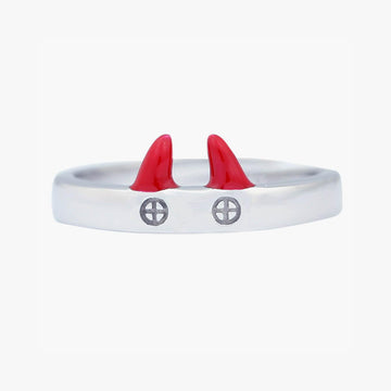 Chainsaw Man Power Horns Silver Ring - Aesthetic Clothes Shop Chainsaw Man Power Horns Silver Ring - Aesthetic Clothes Shop