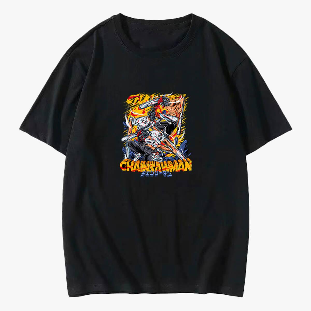 Chainsaw Man Retro Devil Denji T-Shirt - Aesthetic Clothes Shop Chainsaw Man Retro Devil Denji T-Shirt - Aesthetic Clothes Shop