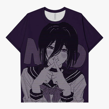 Chainsaw Man Reze No TV Glitch T-Shirt - Aesthetic Clothes Shop Chainsaw Man Reze No TV Glitch T-Shirt - Aesthetic Clothes Shop