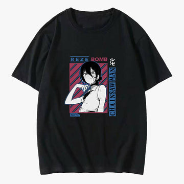 Chainsaw Man Reze Smile Manga T-Shirt - Aesthetic Clothes Shop Chainsaw Man Reze Smile Manga T-Shirt - Aesthetic Clothes Shop