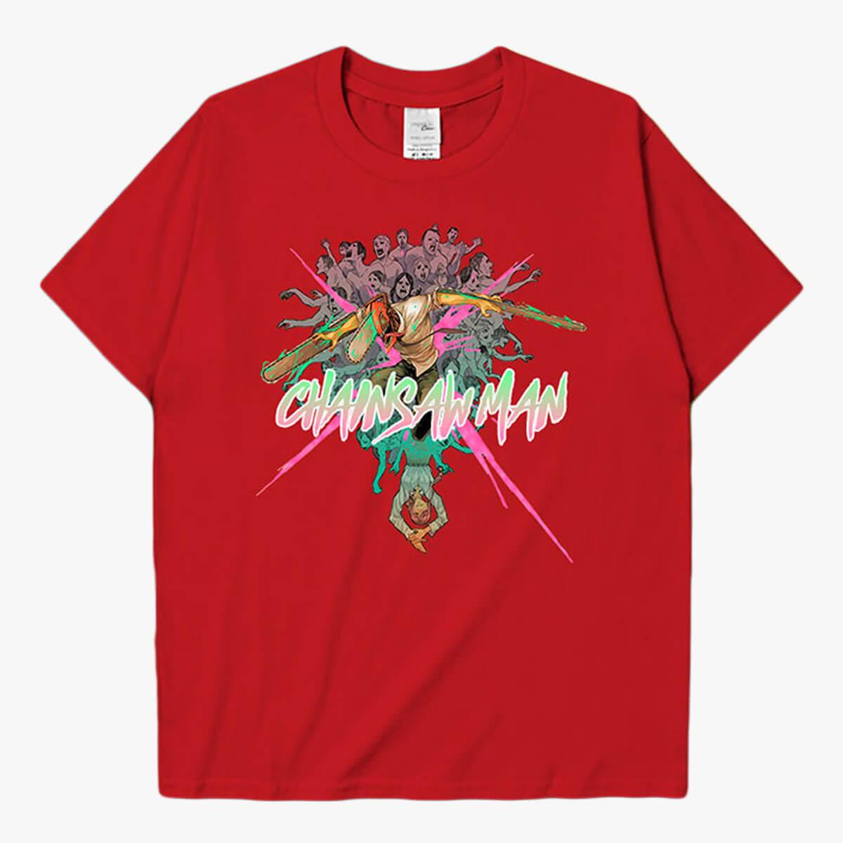 Chainsaw Man T-Shirt Denji Zombies Massacre - Aesthetic Clothes Shop Chainsaw Man T-Shirt Denji Zombies Massacre - Aesthetic Clothes Shop