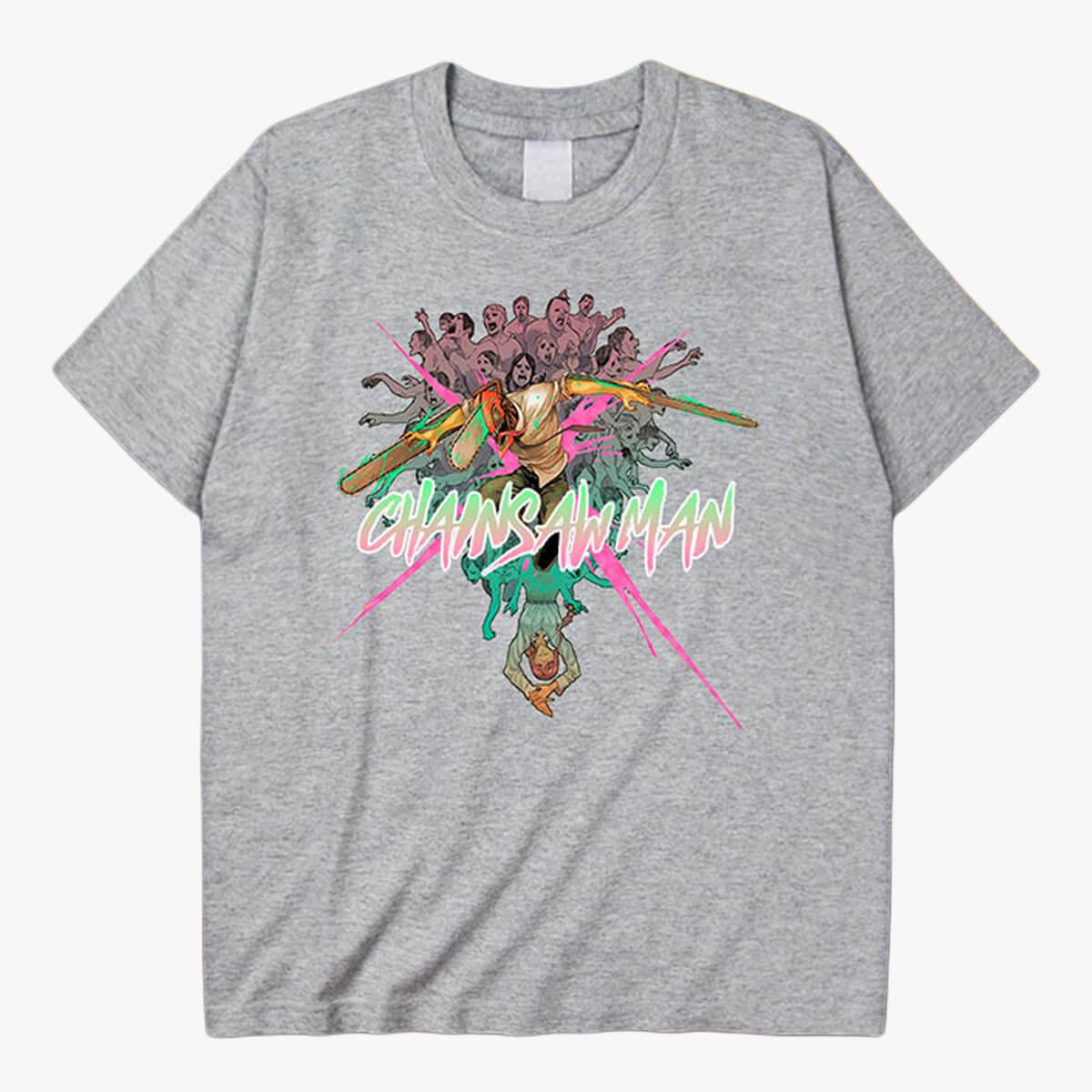 Chainsaw Man T-Shirt Denji Zombies Massacre - Aesthetic Clothes Shop Chainsaw Man T-Shirt Denji Zombies Massacre - Aesthetic Clothes Shop