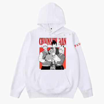 Chainsaw Man Trio Hoodie Denji Aki Power - Aesthetic Clothes Shop Chainsaw Man Trio Hoodie Denji Aki Power - Aesthetic Clothes Shop