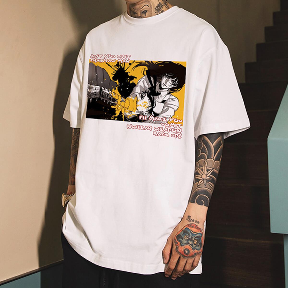 Chainsaw Man Yoru War Devil T-Shirt - Aesthetic Clothes Shop Chainsaw Man Yoru War Devil T-Shirt - Aesthetic Clothes Shop