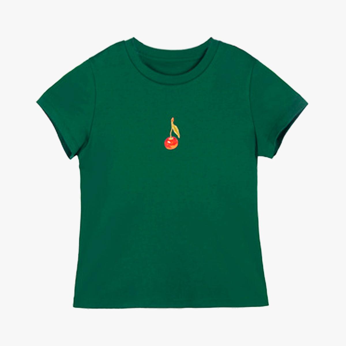 Cherry Note Aesthetic T-Shirt - Aesthetic Clothes Shop