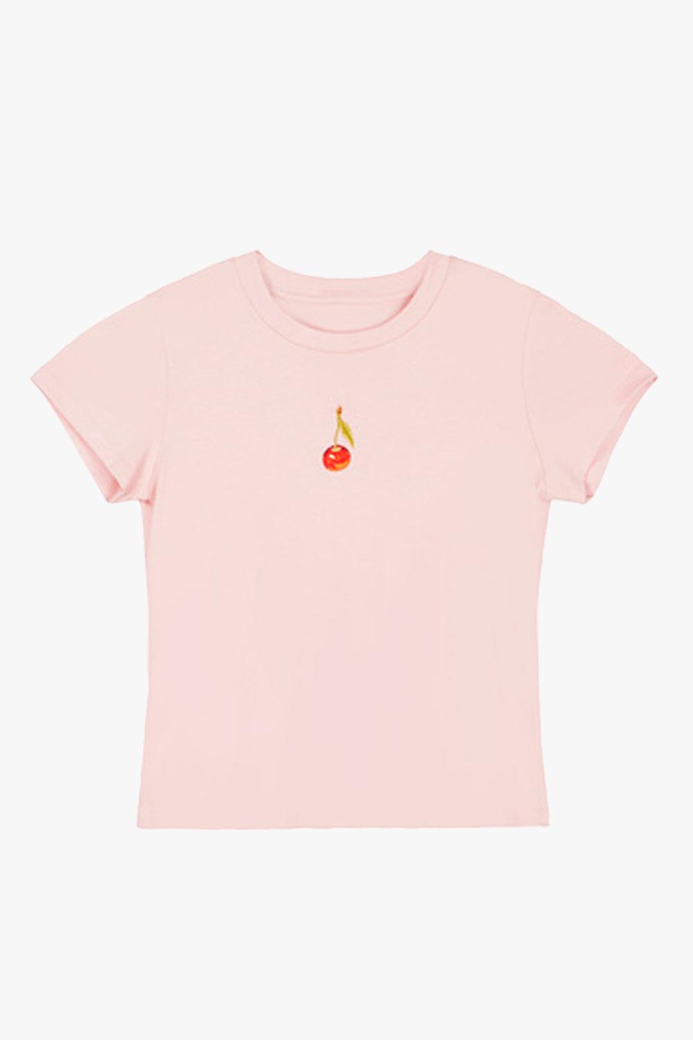 Cherry Note Aesthetic T-Shirt - Aesthetic Clothes Shop