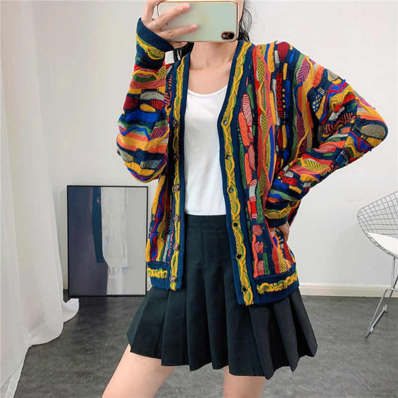 Coogi Cardigan Retro Core Aesthetic Coogi Cardigan Retro Core Aesthetic
