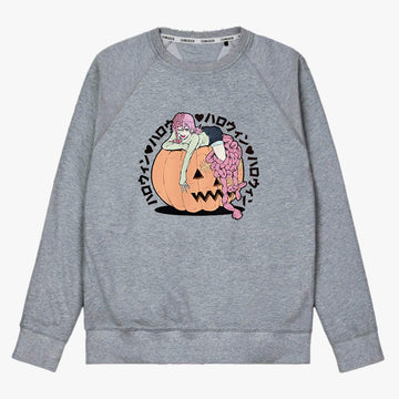 Cosmo Pumpkin Chainsaw Man Halloween Sweatshirt - Aesthetic Clothes Shop Cosmo Pumpkin Chainsaw Man Halloween Sweatshirt - Aesthetic Clothes Shop
