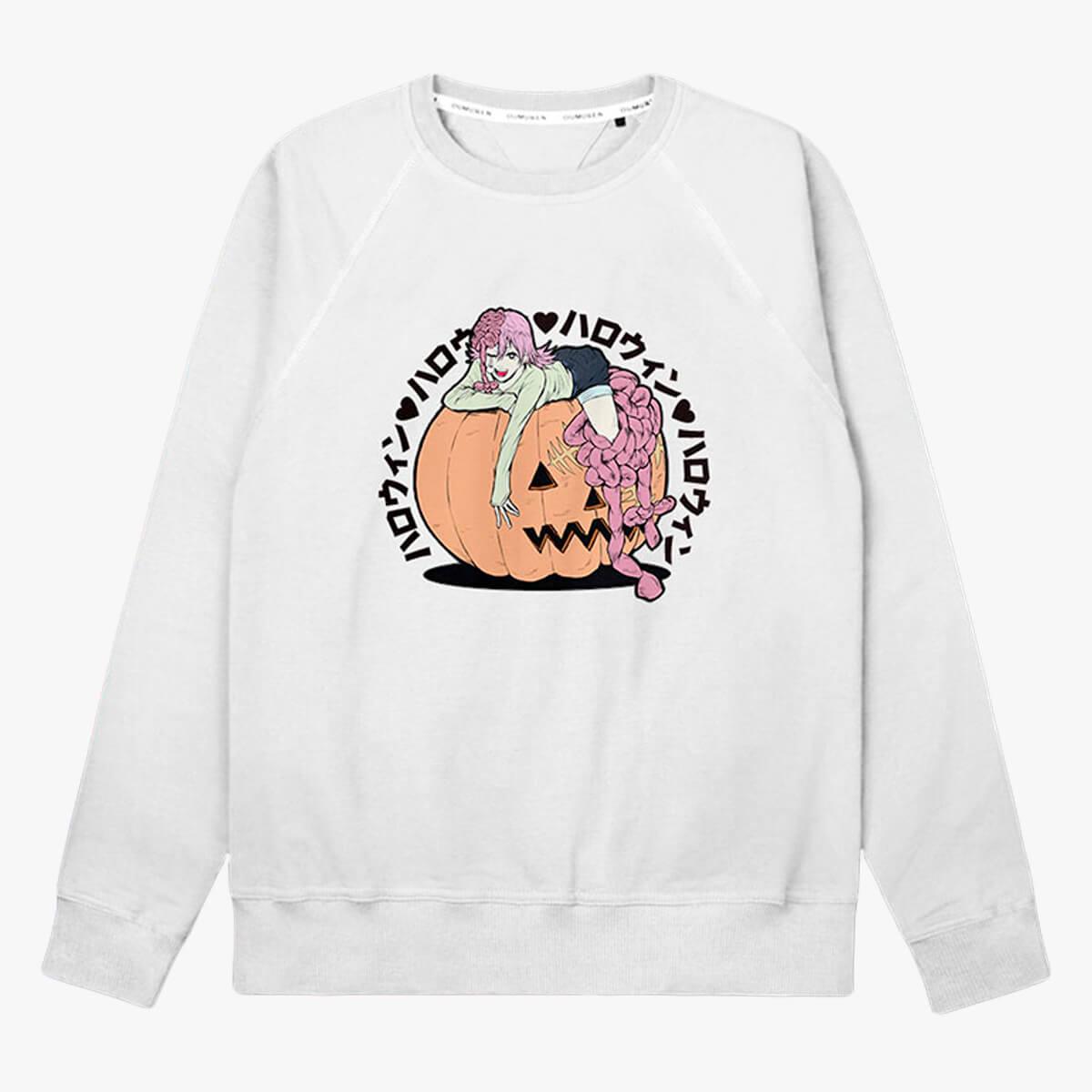 Cosmo Pumpkin Chainsaw Man Halloween Sweatshirt - Aesthetic Clothes Shop Cosmo Pumpkin Chainsaw Man Halloween Sweatshirt - Aesthetic Clothes Shop