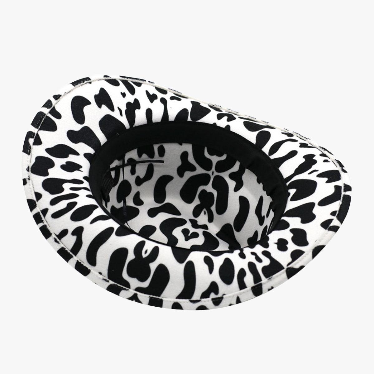 Cow Hide Pattern Western Cowboy Hat - Aesthetic Clothes Shop Cow Hide Pattern Western Cowboy Hat - Aesthetic Clothes Shop