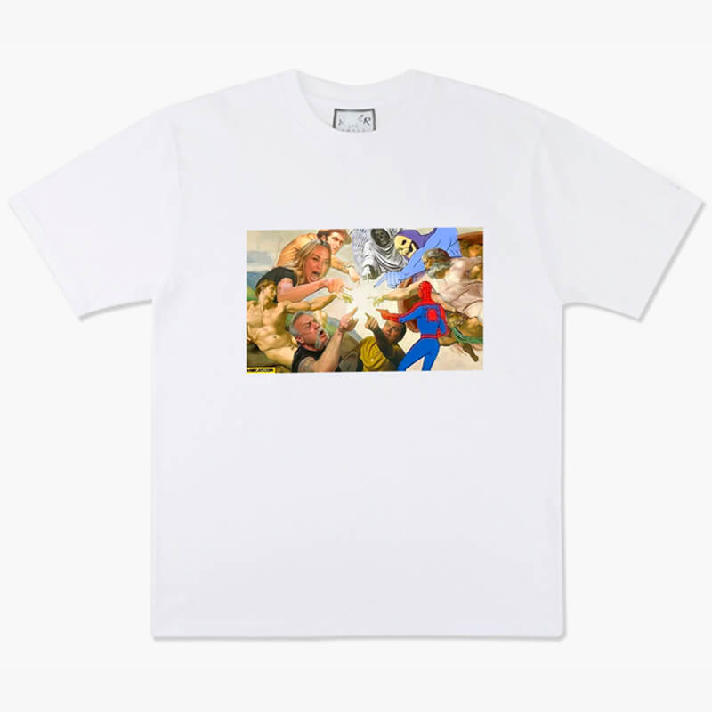 Creation of Adam Meme Aesthetic T-Shirt Creation of Adam Meme Aesthetic T-Shirt