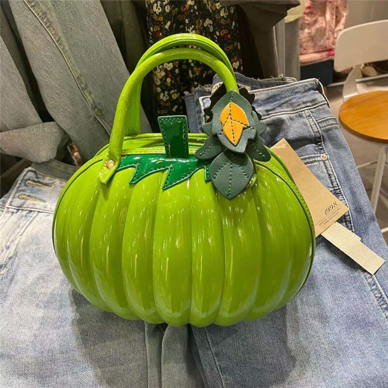 Creative Pumpkin Handbag Bright Fashion Creative Pumpkin Handbag Bright Fashion