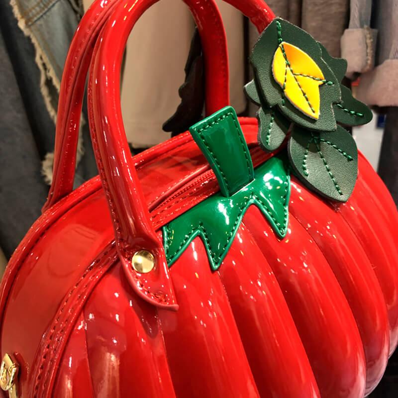 Creative Pumpkin Handbag Bright Fashion Creative Pumpkin Handbag Bright Fashion