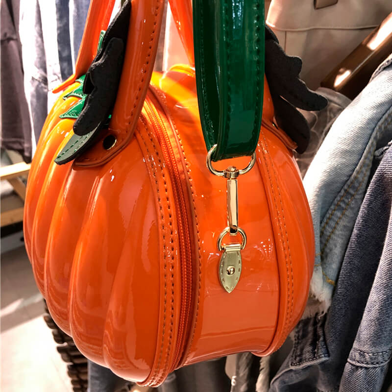 Creative Pumpkin Handbag Bright Fashion Creative Pumpkin Handbag Bright Fashion