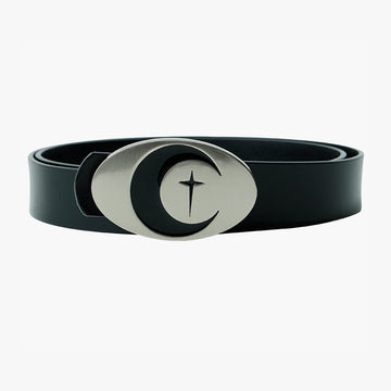 Crescent Moon Buckle Aesthetic Belt Crescent Moon Buckle Aesthetic Belt