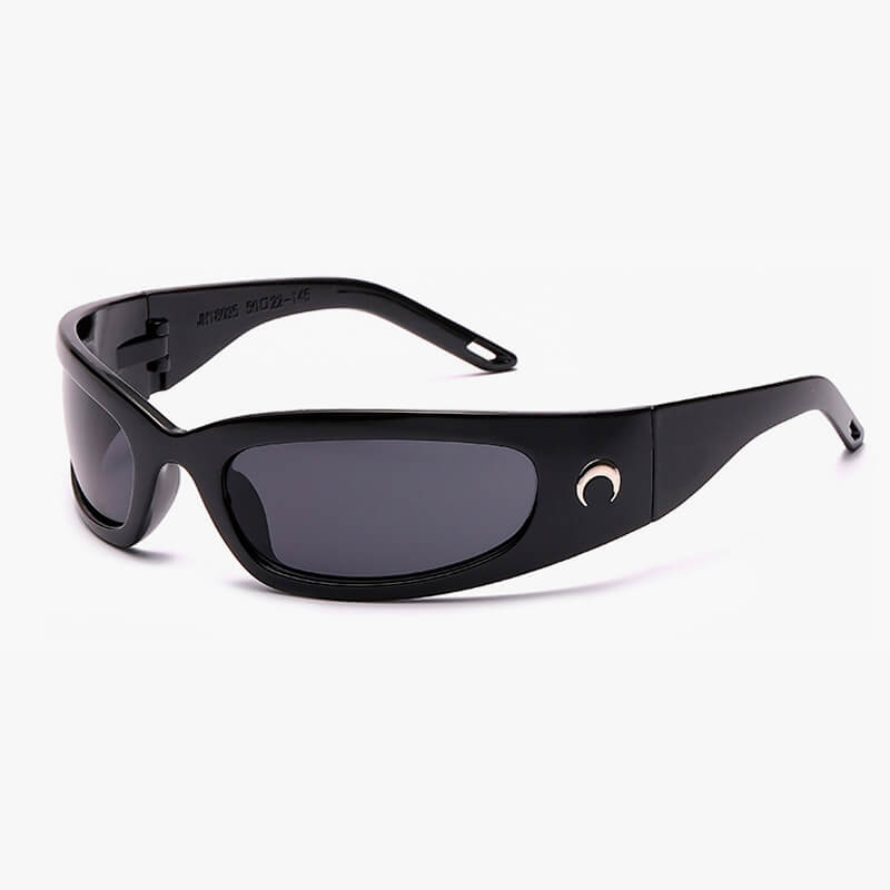 Crescent Moon Rectangular Aesthetic Sunglasses Crescent Moon Rectangular Aesthetic Sunglasses