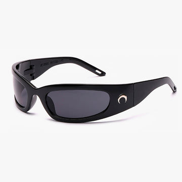 Crescent Moon Rectangular Aesthetic Sunglasses Crescent Moon Rectangular Aesthetic Sunglasses