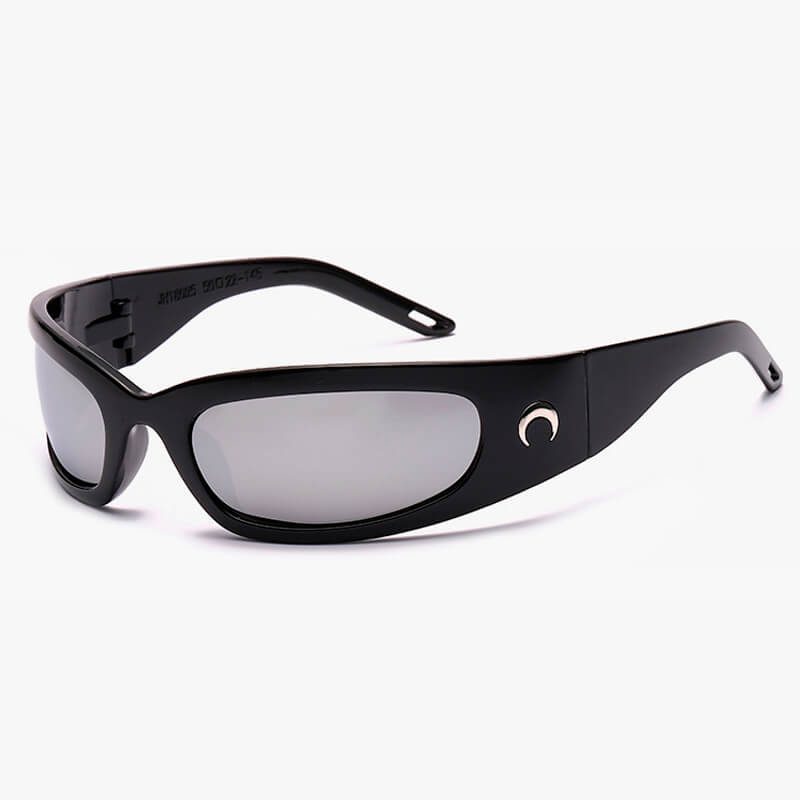 Crescent Moon Rectangular Aesthetic Sunglasses Crescent Moon Rectangular Aesthetic Sunglasses
