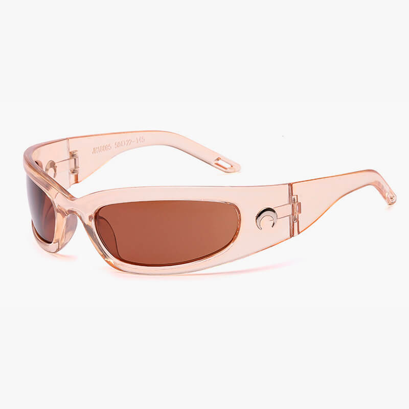 Crescent Moon Rectangular Aesthetic Sunglasses Crescent Moon Rectangular Aesthetic Sunglasses