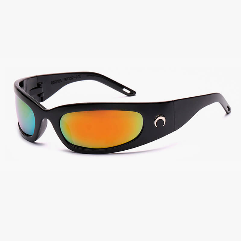 Crescent Moon Rectangular Aesthetic Sunglasses Crescent Moon Rectangular Aesthetic Sunglasses