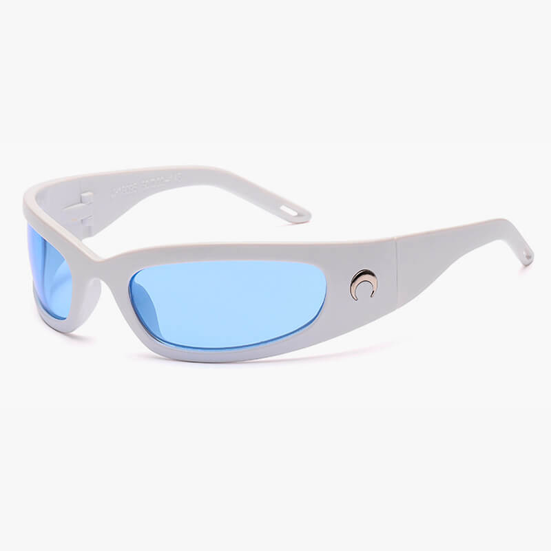 Crescent Moon Rectangular Aesthetic Sunglasses Crescent Moon Rectangular Aesthetic Sunglasses