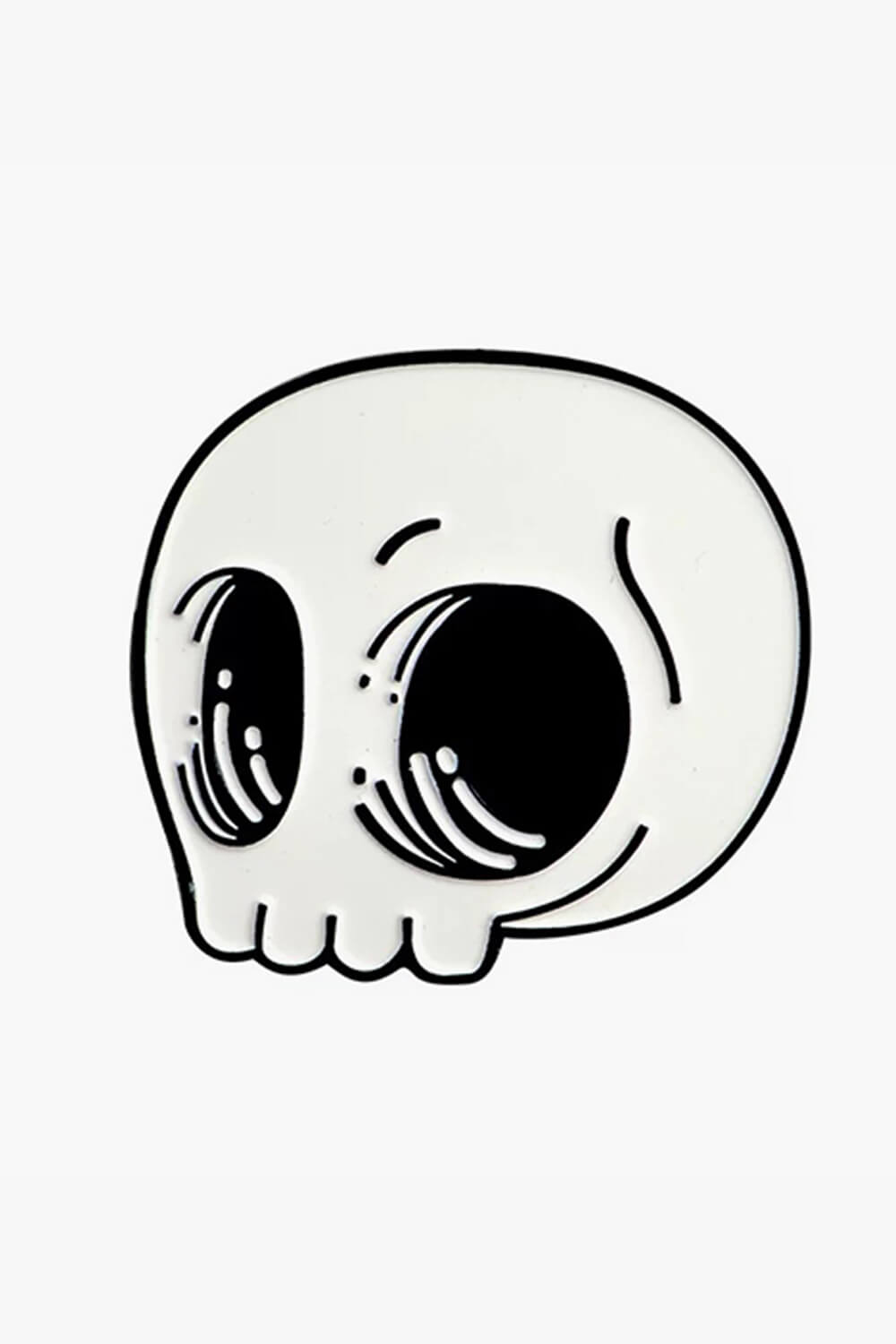Cute Cartoon Skull Enamel Pin Badge
