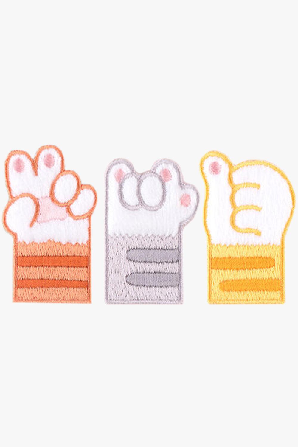 Cute Cat Paws Embroidery Patches - Aesthetic Clothes Shop