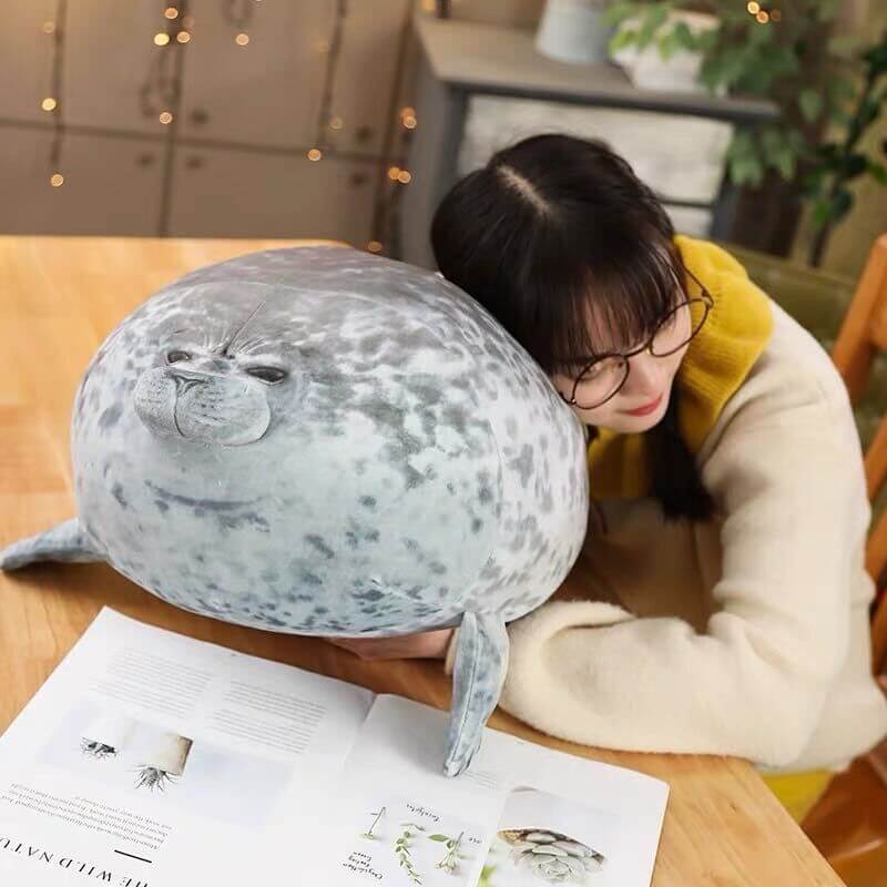 Cute Fat Seal Pup Pillow Plush Toy Cute Fat Seal Pup Pillow Plush Toy