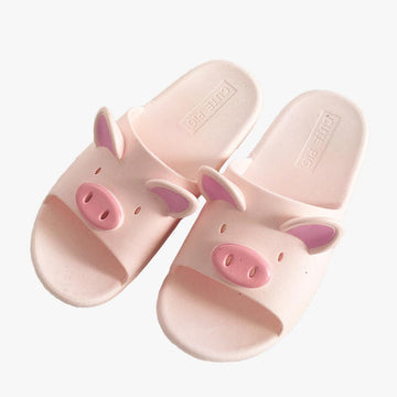 Cute Pink Pig Slides Softie Aesthetic
