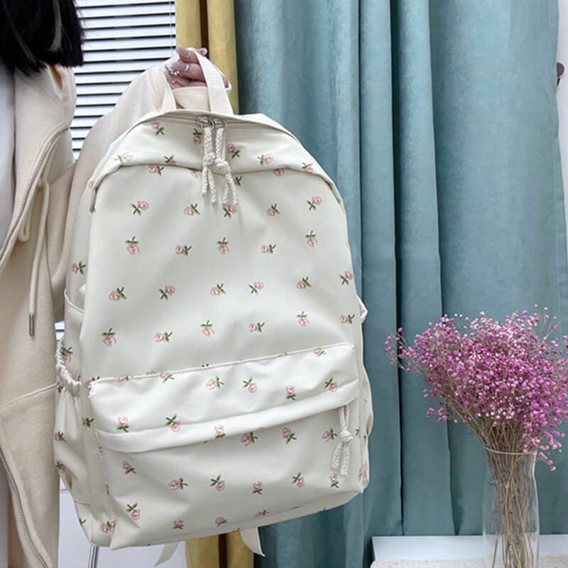 Cute Pink Roses Student Backpack Cute Pink Roses Student Backpack
