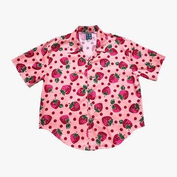 Cute Pink Strawberry Shirt - Aesthetic Clothes Shop Cute Pink Strawberry Shirt - Aesthetic Clothes Shop